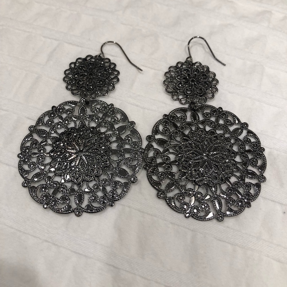Silver Statement Earrings